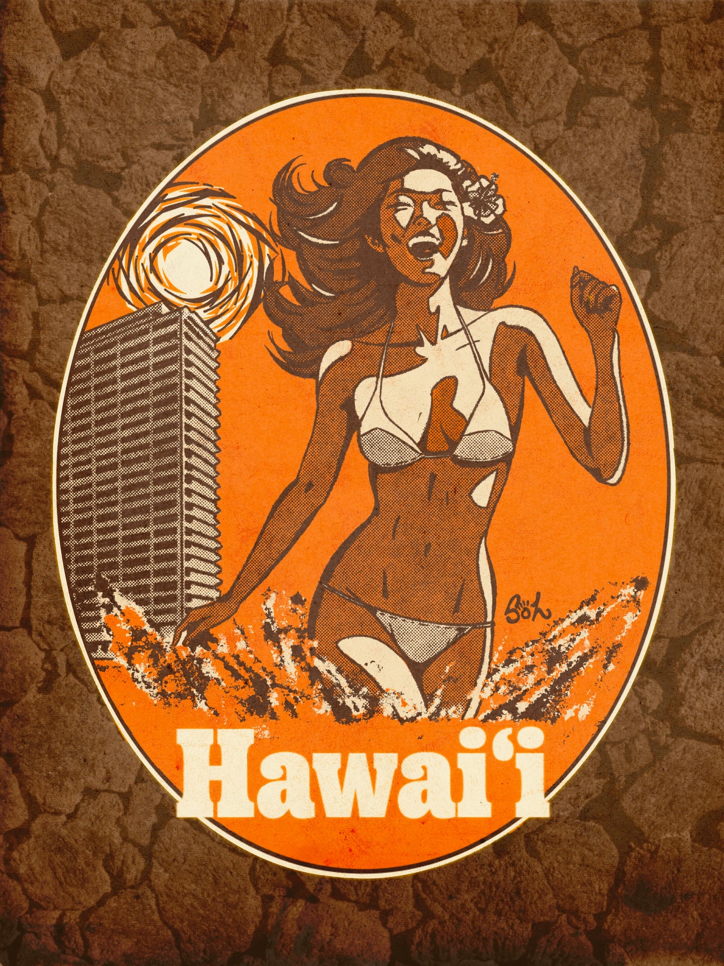 Kahanamoku Beach ‘74 Giclée Art Print