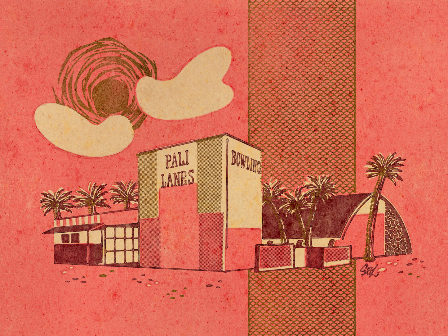 Pali Lanes Giclée Art Print