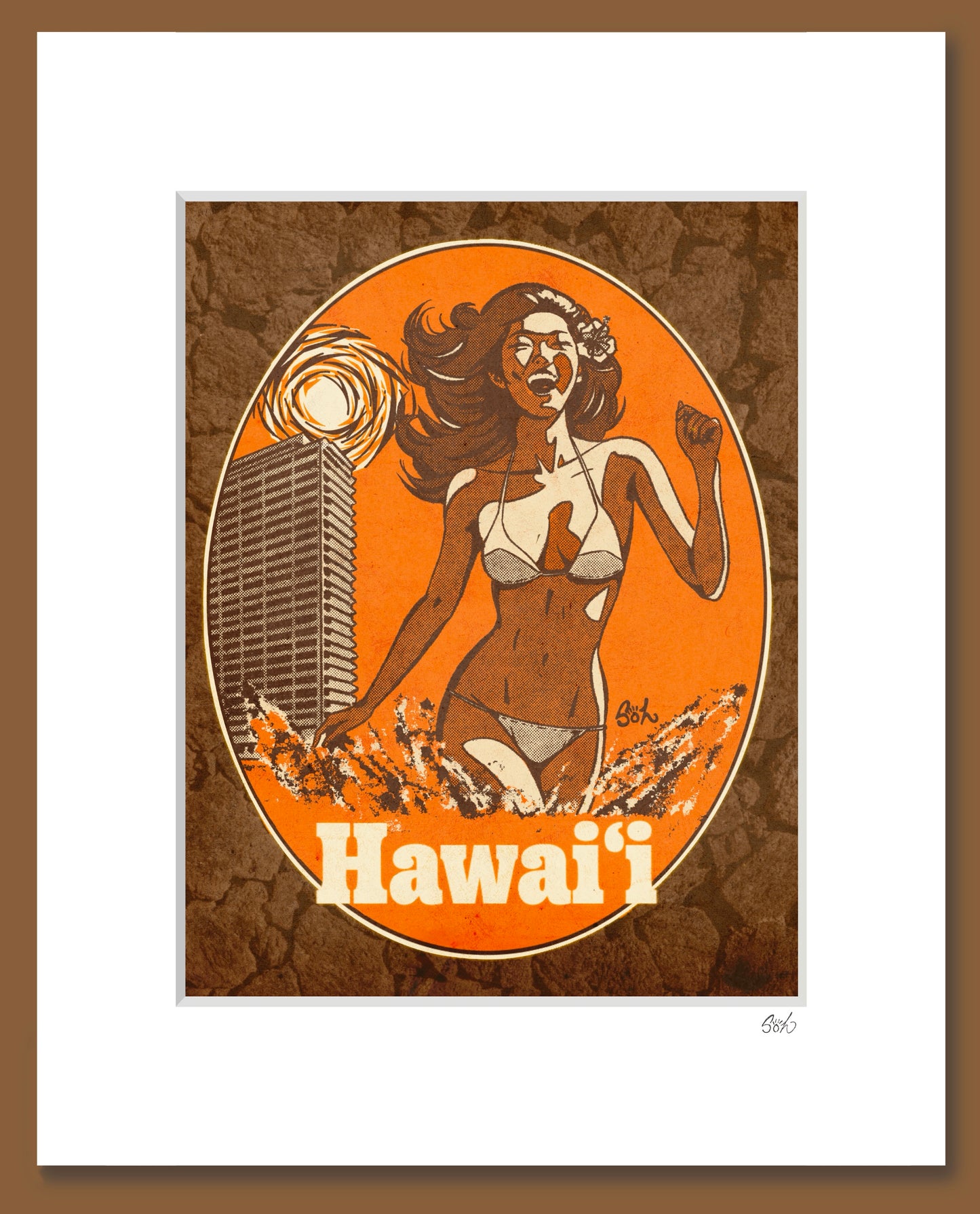 Kahanamoku Beach ‘74 Giclée Art Print