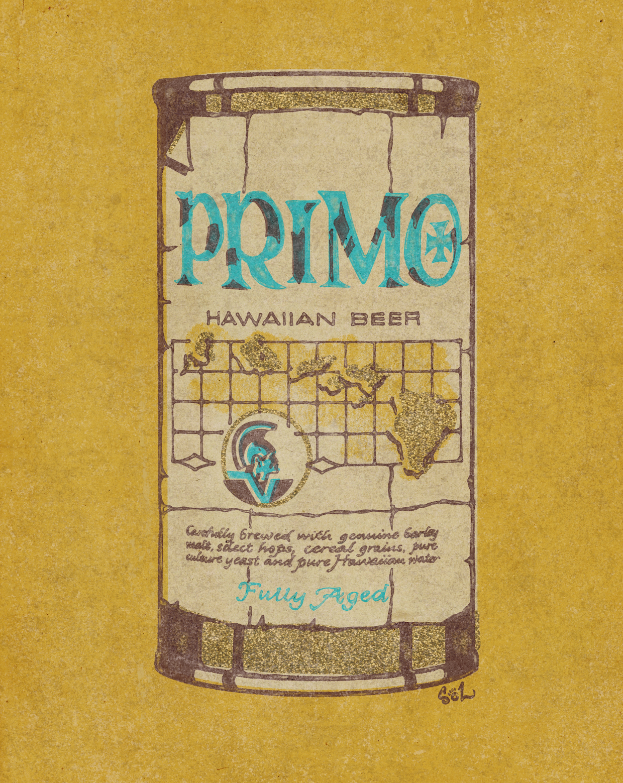 Primo Island Lager Giclée Art Print