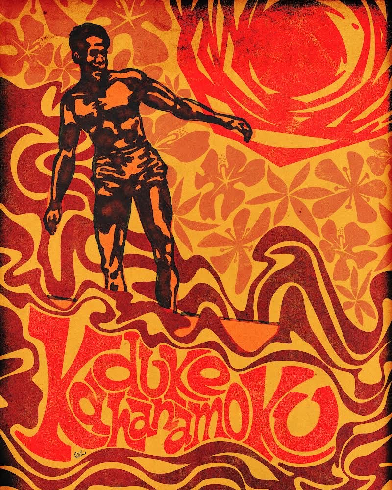 Duke Kahanamoku Giclée Art Print