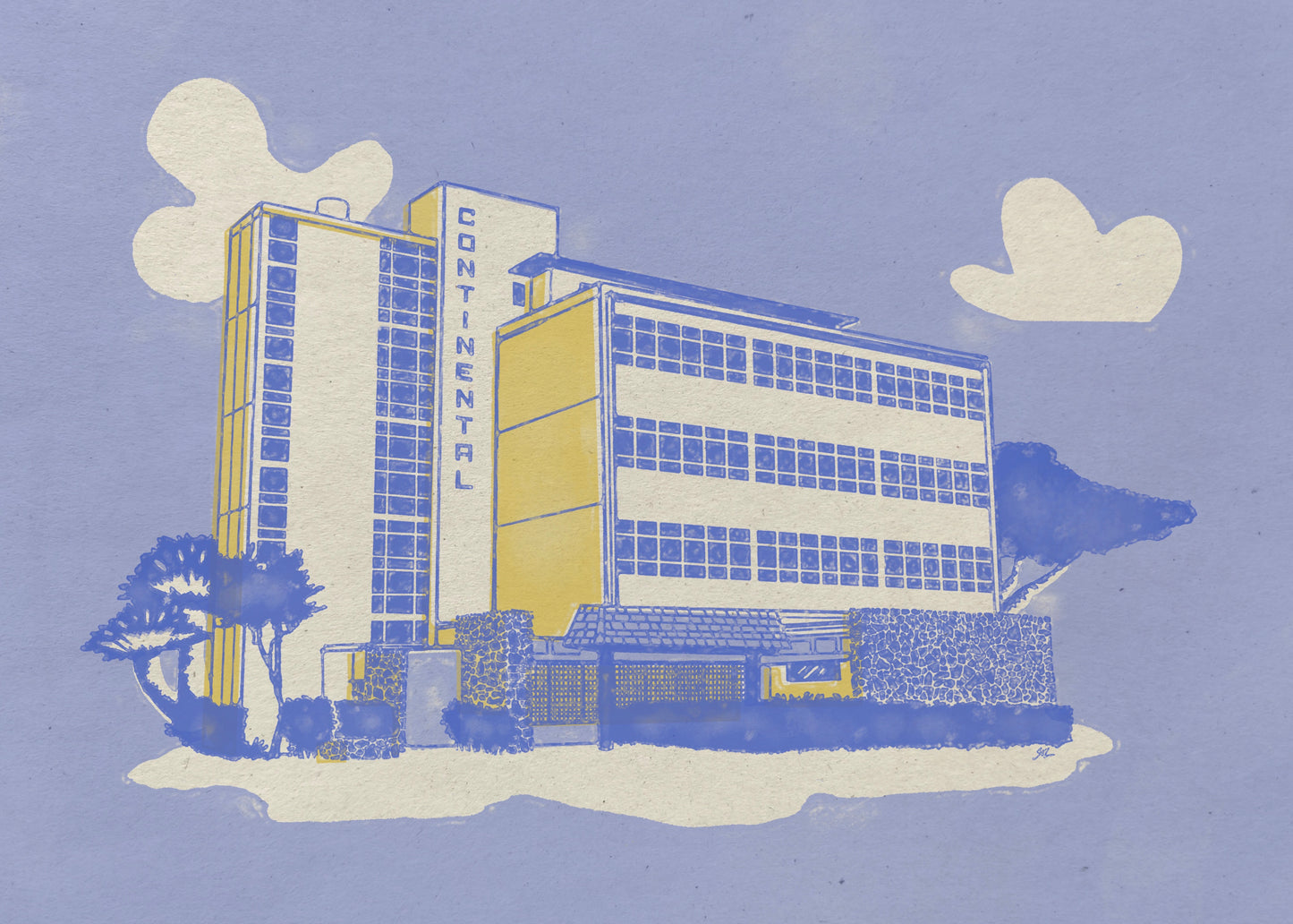 continental building honolulu hawaii mid century modern building