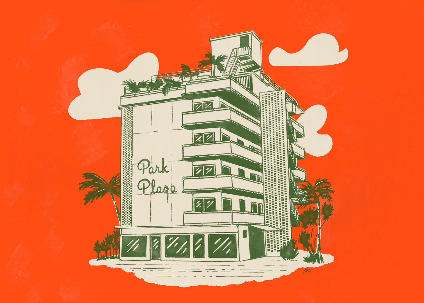 park plaza waikiki honolulu hawaii mid century modern