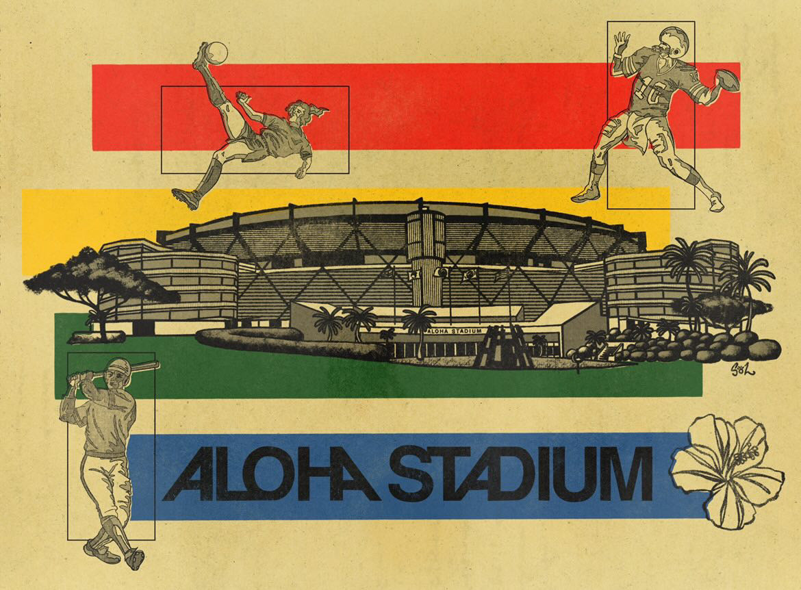 aloha stadium rainbow warriors football baseball hawaii sports